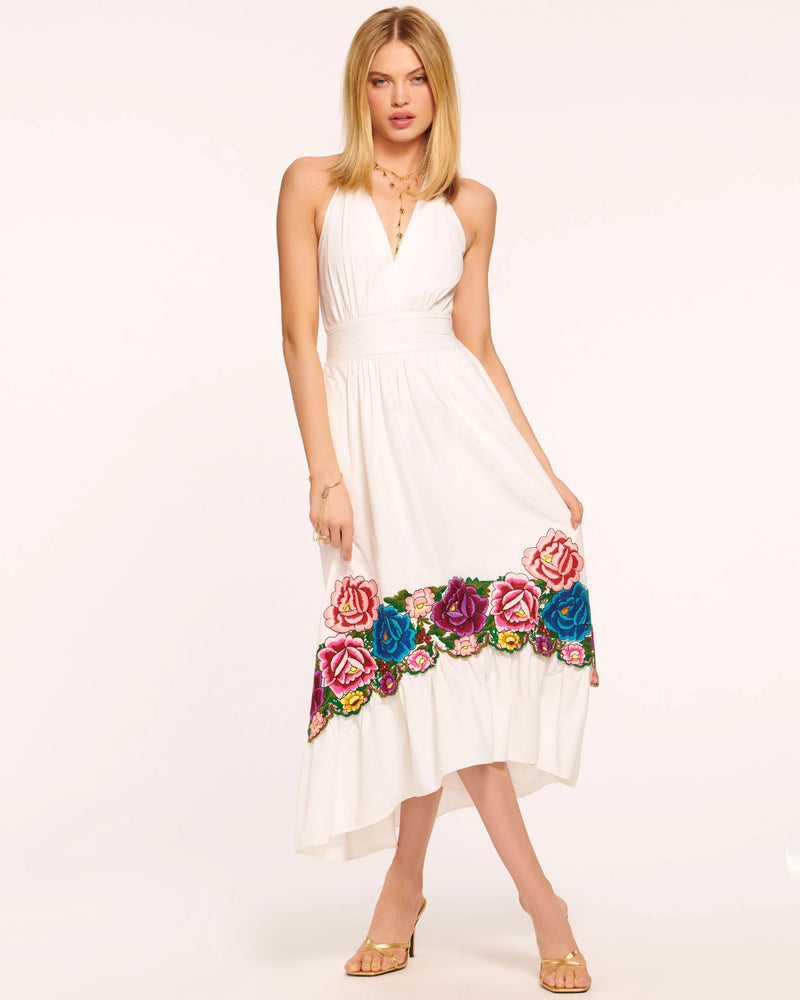 Ramy Brook - Cordelia Embellished Midi Dress - White Garden