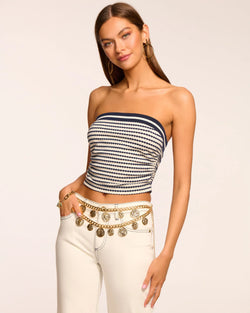 Ramy Brook - Raya Knit Tube Top - Navy Pucker