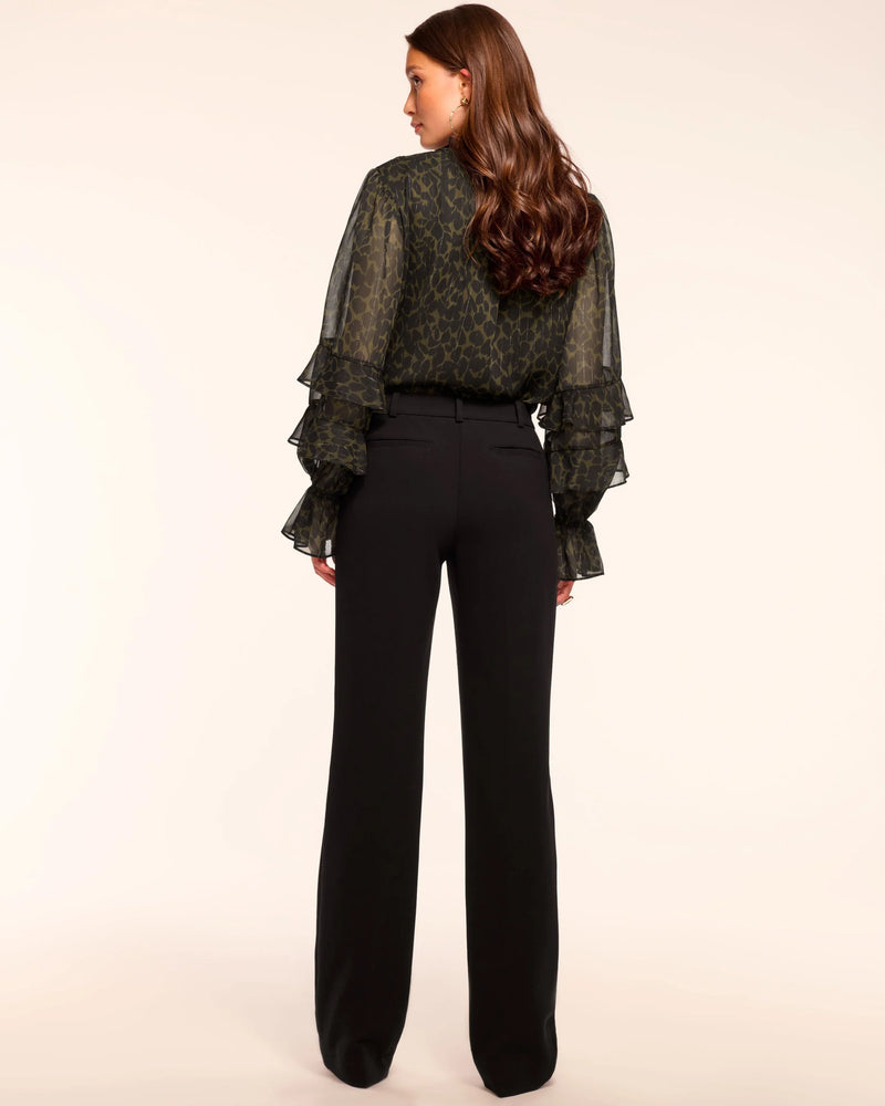 Ramy Brook - Doug Straight-Leg Tailored Pant - Black