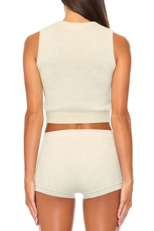 Eterne - Sawyer Cashmere Top - Oatmeal