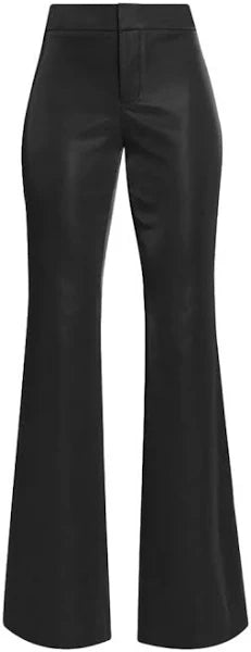 Alice + Olivia - Andrew Vegan Leather Boot Cut Pant - Black