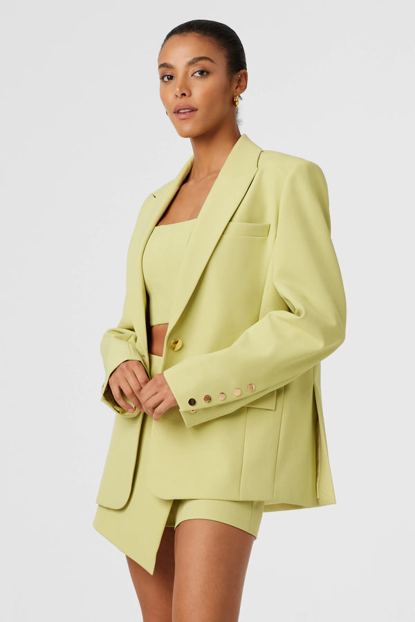 Toccin - Willa Boxy Boyfriend Blazer - Matcha