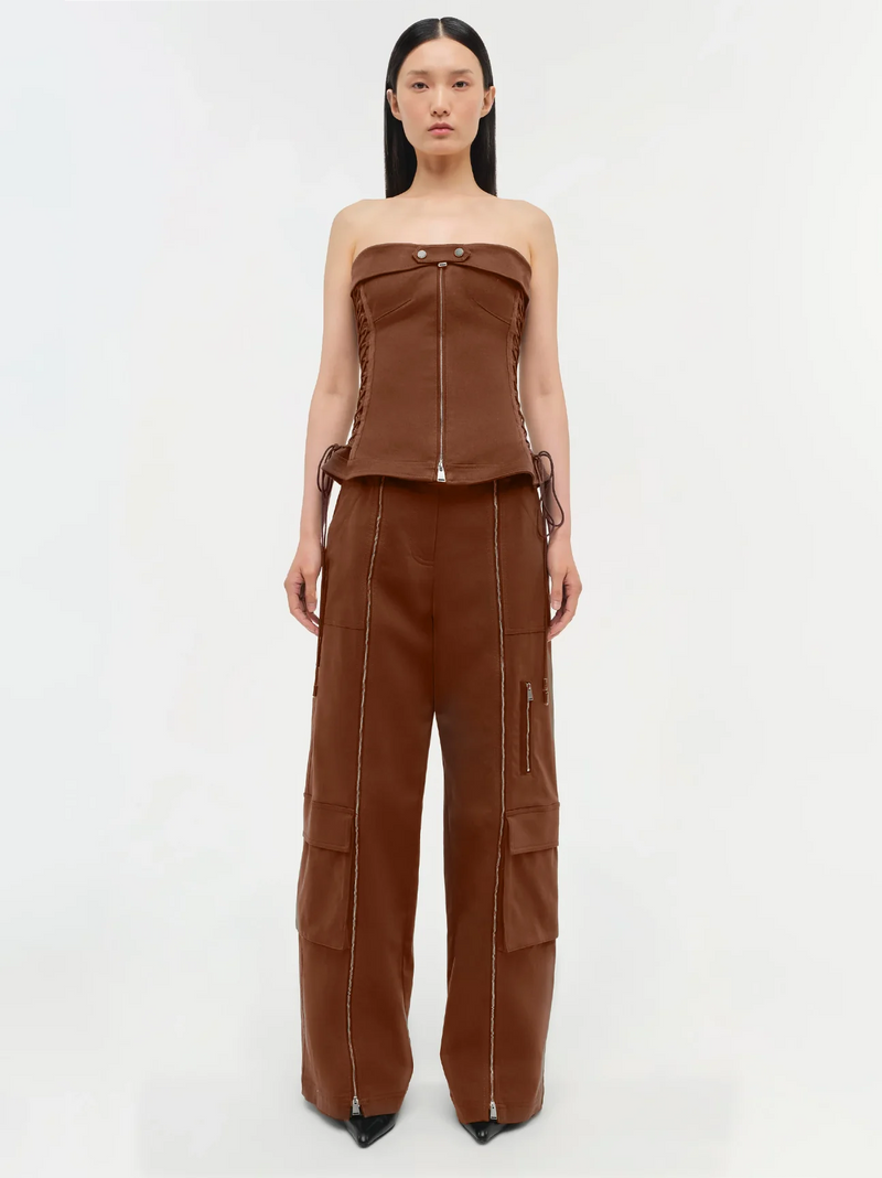 Simkhai - Fabiana Pant - Chestnut