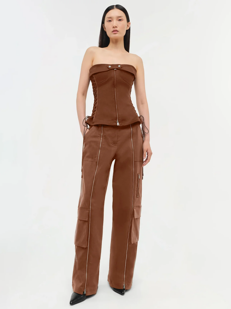 Simkhai - Fabiana Pant - Chestnut