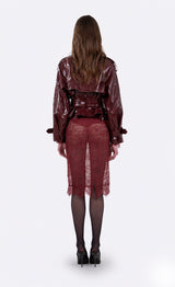 Stella Midi Skirt - Ruby