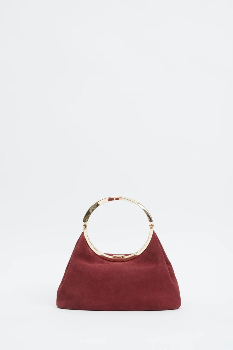 Simkhai - Luca Suede Top Handle Bag - Cranberry