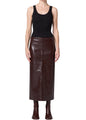 Agolde - Hikson Skirt (Recycled Leather) - Madera