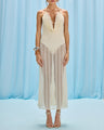 Patbo - Wave Mesh Beach Dress - Off White