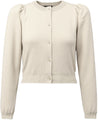 Alice + Olivia - Dollie Puff Sleeve Cardigan - Oatmeal Heather