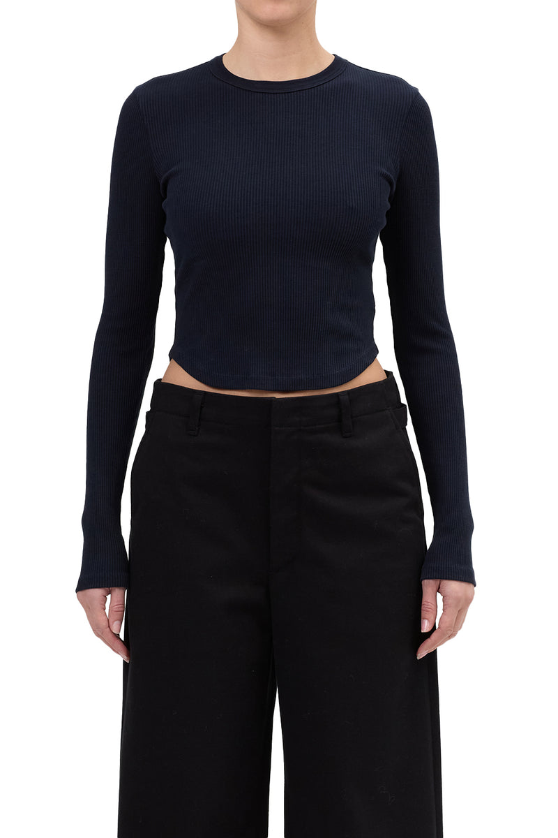 Agolde - Neema Tee - Mirage (Dark Navy)