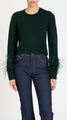 Cinq à Sept - Briana Feather Pullover - Deep Malachite