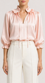 Cinq á Sept - Three Quarter Sleeve Lucianna Top - Rose Clay
