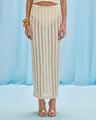 Patbo - Celeste Knit Maxi Skirt - Off White