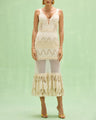 Patbo - Bertha Lace Midi Dress - Off White