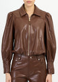 Cinq à Sept - Vegan Leather Estella Jacket - Espresso