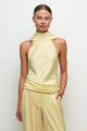 Simkhai - Samira Satin Cape Top - Buttercream