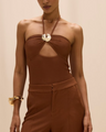 Patbo - Cora Knit Bodysuit - Brown