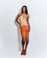 Ammi - Rainbow Mountain Dress - Terracotta Multi