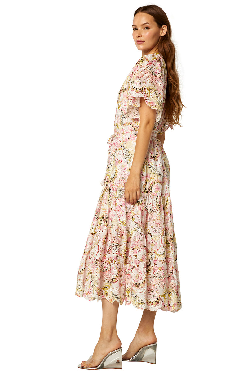 Misa - Malenda Dress - Printed Eyelet