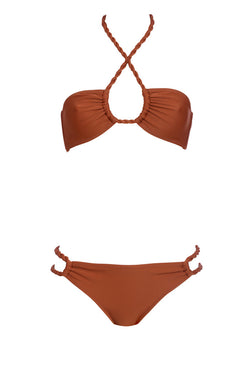 Shani Shemer - Isabella Bikini Top - Brown