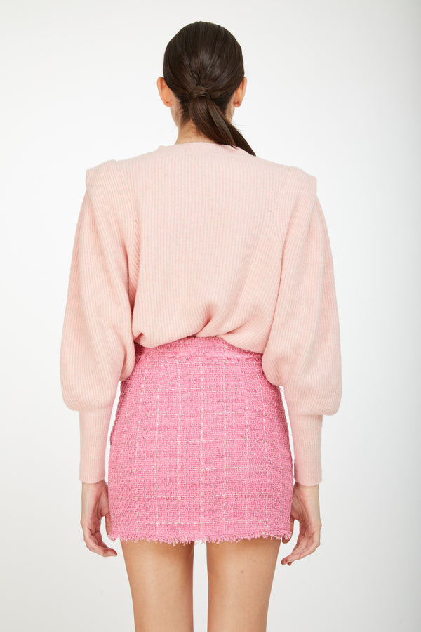Generation Love - Sandra Tweed Skirt - Pink Multi