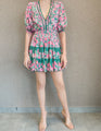 Hemant and Nandita - Sabi Short Dress - Pine Green