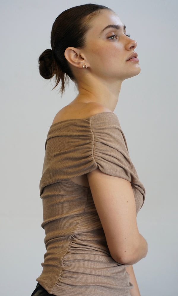 LNA - Ford Ribbed One Shoulder Top In Multiple Colors