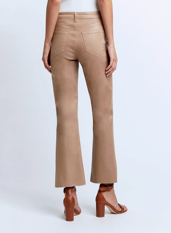 L’agence - Kendra Crop Flare - Cappuccino Coated