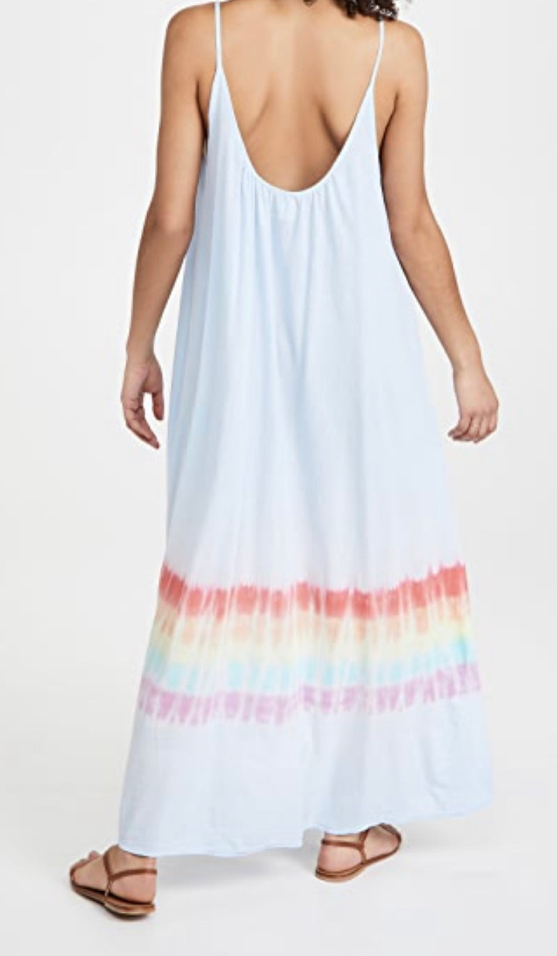 9 Seed - Tulum Low Back Maxi - Prism Tie Dye