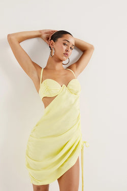 For Love & Lemons - Rana Mini Dress - Yellow