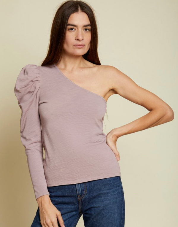 Nation LTD - Sabrina One Shoulder Top In Multiple Colors