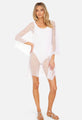Michael Lauren - Welty v neck poncho - White