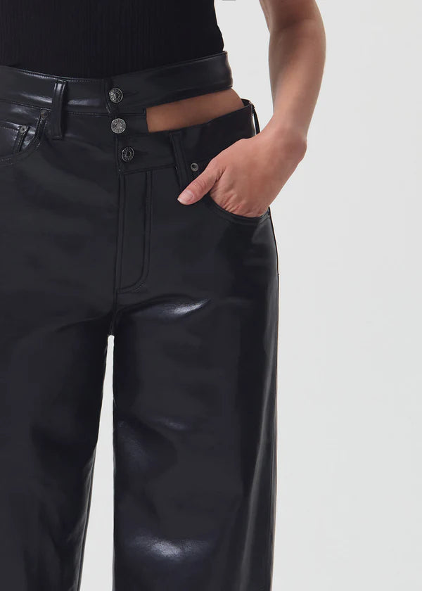 Agolde - Recycled Leather Broken Waistband Jean - Detox