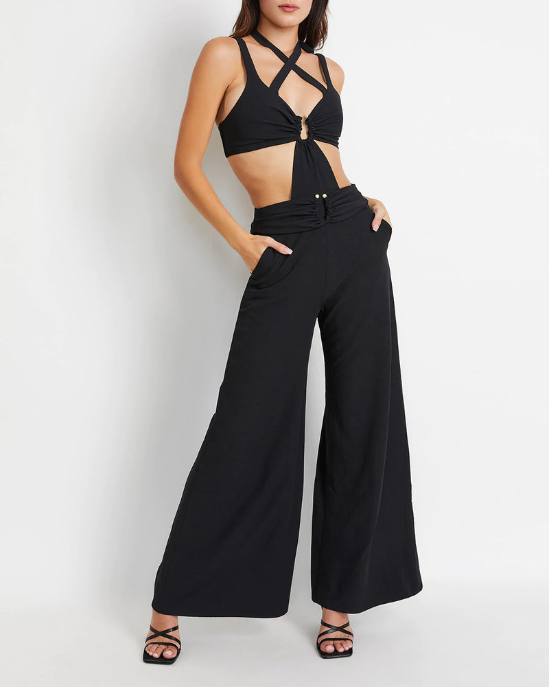 Patbo Cutout Jumpsuit Black