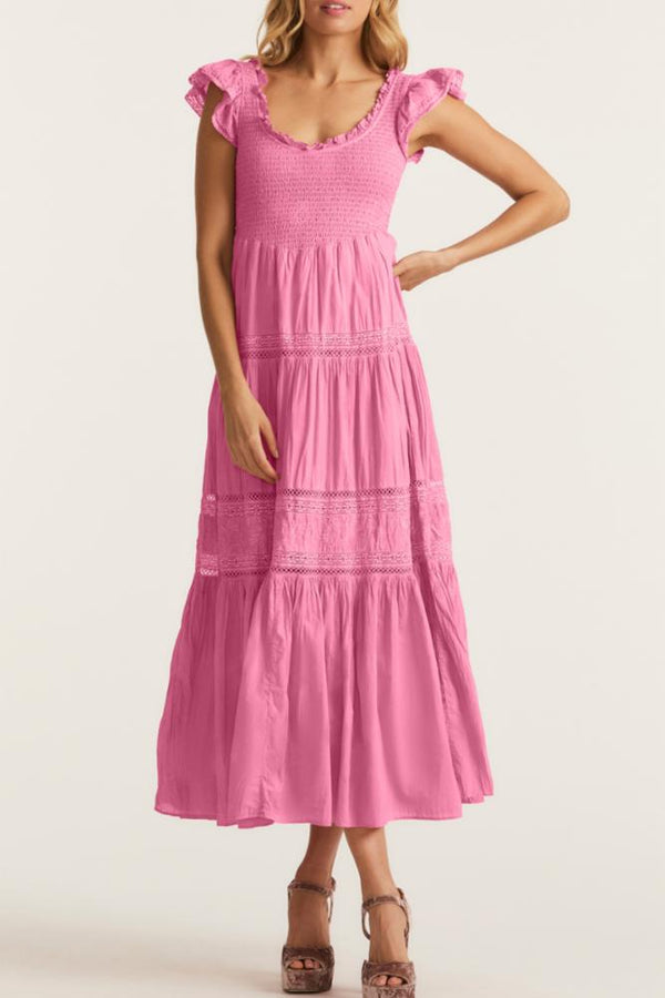Loveshackfancy - Chessie Dress - Vivo Pink