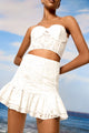 Charo Ruiz - Short Skirt Lucrecia - White Fruition