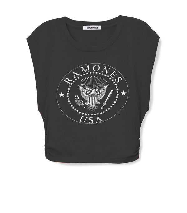 Daydreamer - Ramones Eagle Banded Tee - Vintage Black
