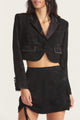 Loveshackfancy - Zubin Crop Blazer - Black