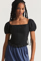 Loveshackfancy - Breonna Top - Black