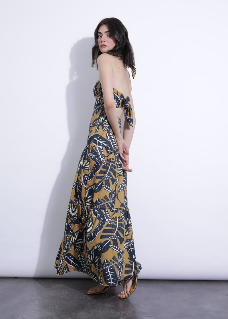 Karina Grimaldi - Talia Printed Maxi Dress - Selva
