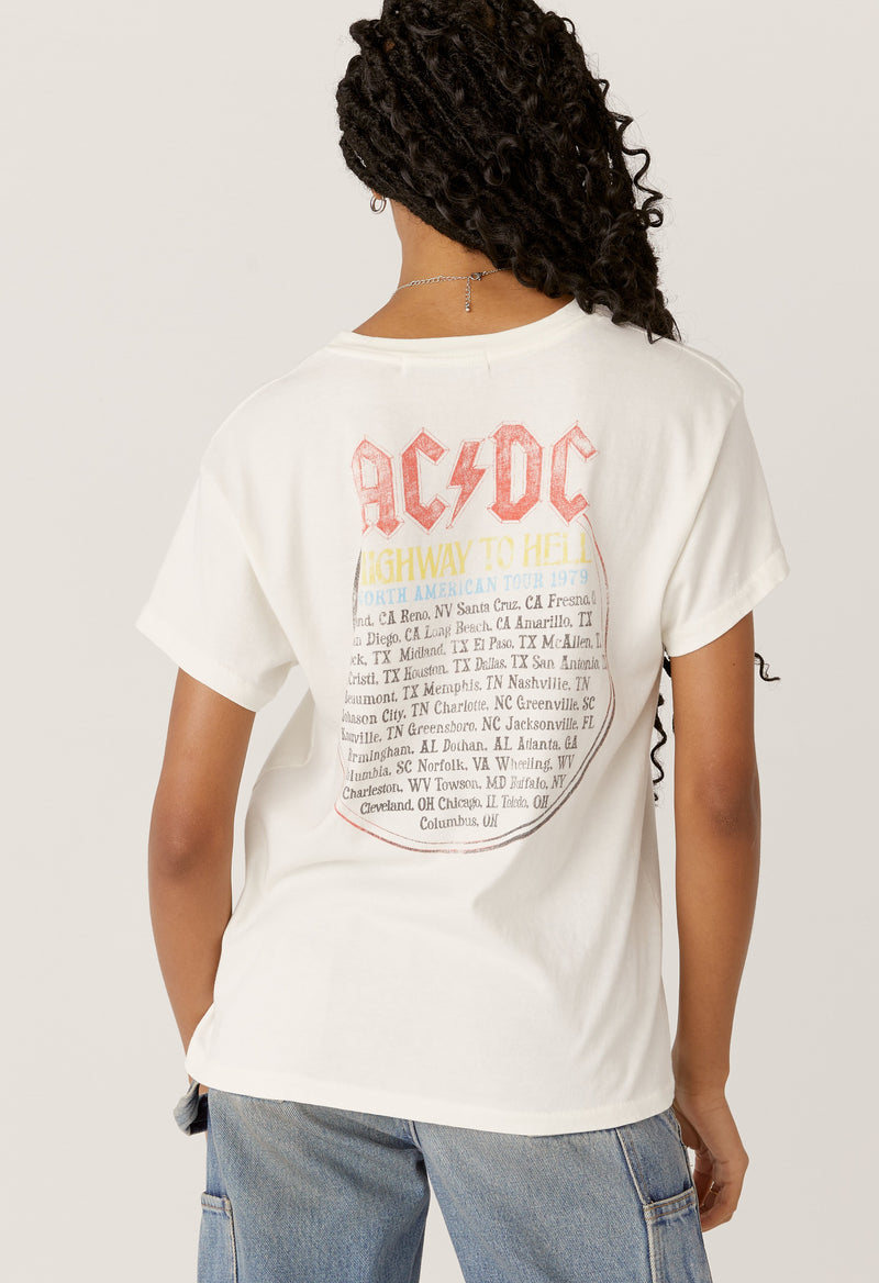 Daydreamer - AC/DC Highway To Hell Tour Tee - Vintage White