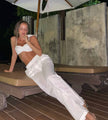 Bananhot - Linen Pants - White