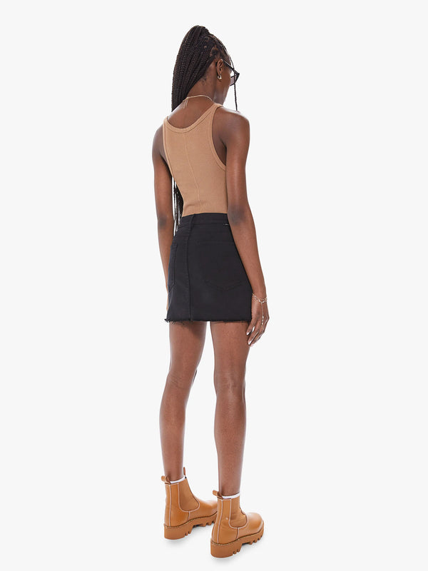 Mother - High Waisted Smokin Double Micro Fray Skirt - Pitch
