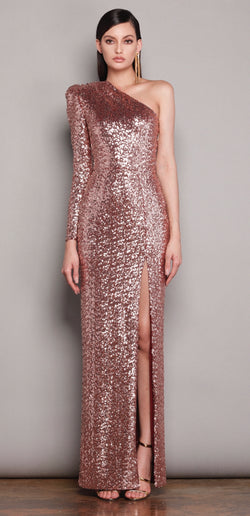 Bronx and Banco - Galaxy Rose Gold Gown - Rose Gold