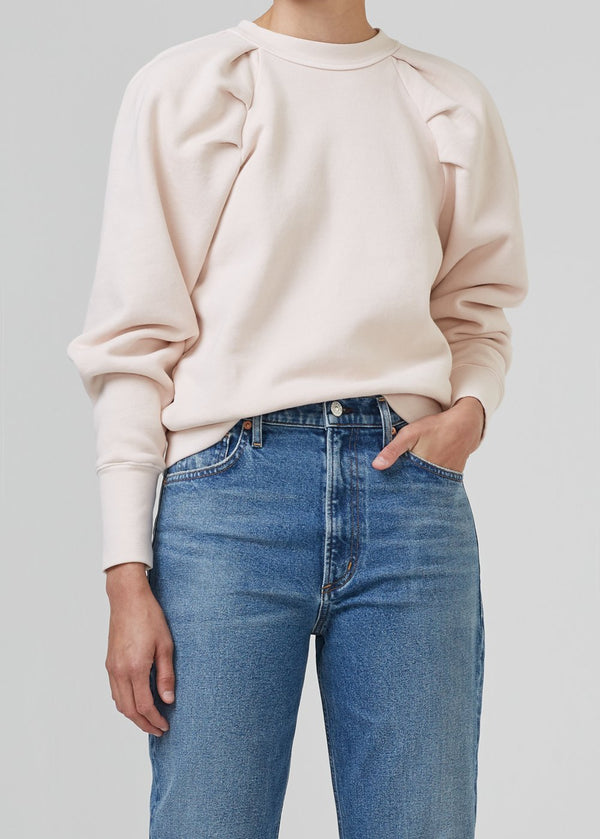 Citizens of Humanity - Cascade Sleeve Sweatshirt - Mother of Pearl