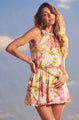 Rococo Sand - Ren Romper - White Lotues