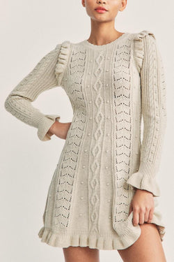 Loveshackfancy - Zeze Mini Dress - Sand Castle