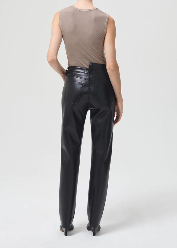 Agolde - Recycled Leather Criss Cross Straight - Detox