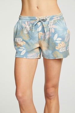 Chaser - Terry Cloth Slit Side Shorts - Tropicana Print