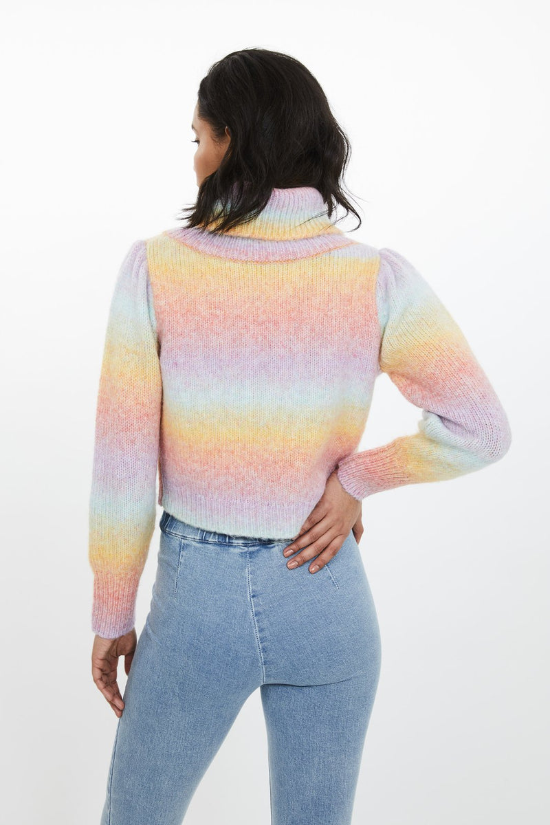 Generation Love - Effie Rainbow Sweater - Rainbow Space Dye